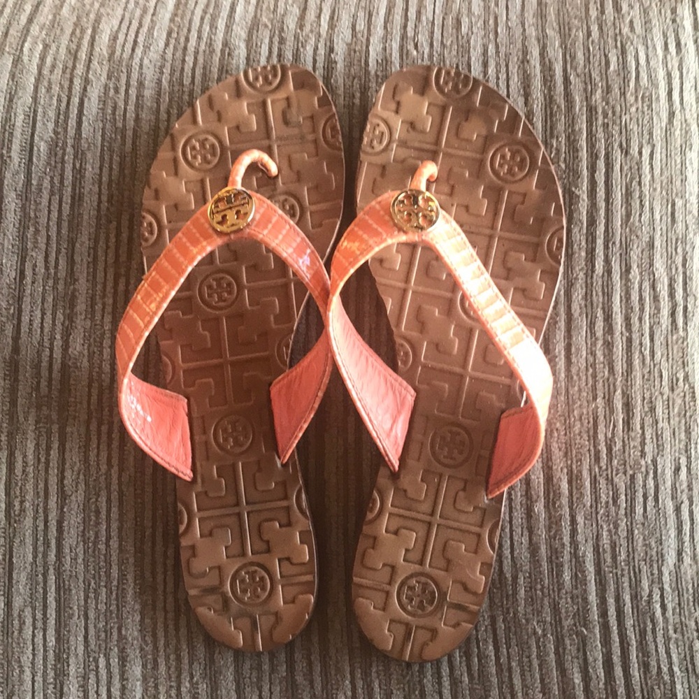 Tory Burch Thora Leather Snakeskin Sandle